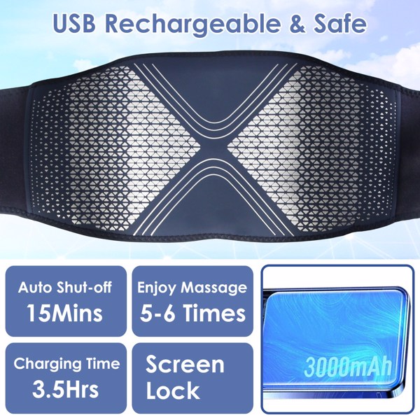 Lower Back Massager Heating Pad Cordless Heating Pad