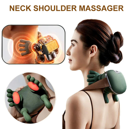 Electric Neck And Shoulder Muscle Massager Wireless Shoulder